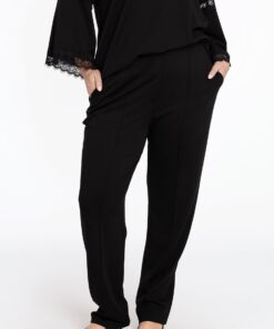 YOEK Pantalon smal toelopend VERO | Zwart | Maat 50/52