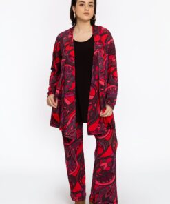 YOEK Pantalon bootleg GLORIA | Rood | Maat 50/52