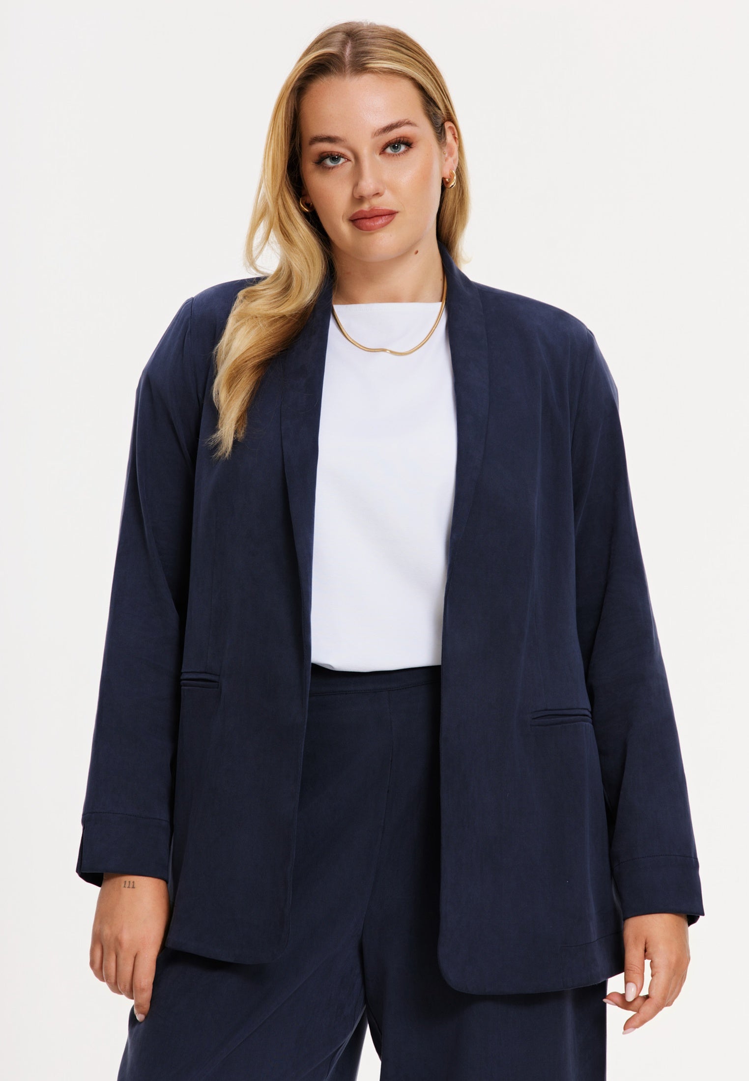 YOEK Blazer NUVOLA | Blauw | Maat 50/52