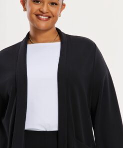 YOEK Vest LOUNGE | Zwart | Maat 46/48