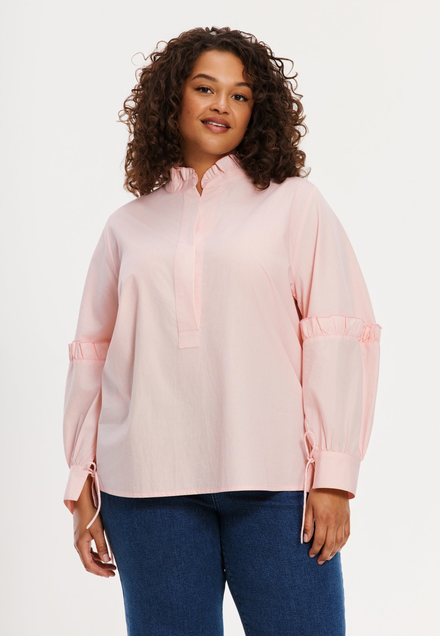 YOEK Blouse PINK | Roze | Maat 42/44