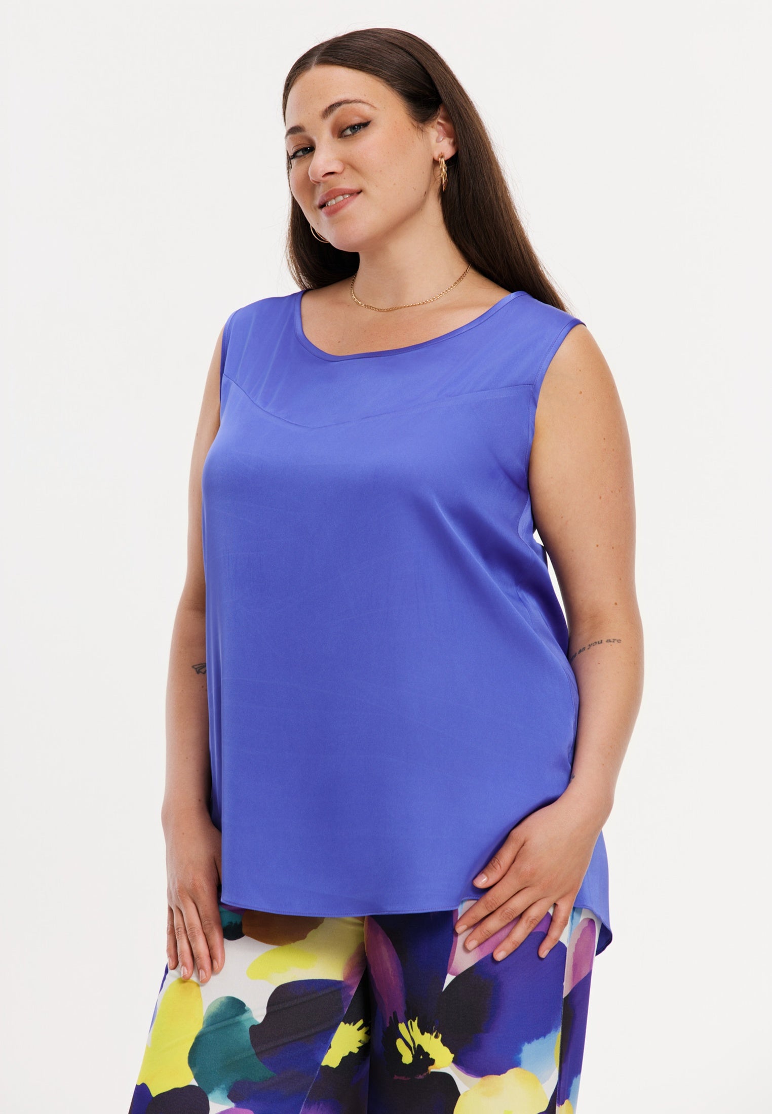 YOEK Singlet SATIN | Lila | Maat 54/56