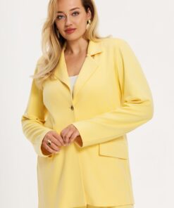 YOEK Blazer POPCORN | Geel | Maat 50/52
