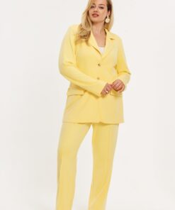 YOEK Pantalon POPCORN | Geel | Maat 58/60