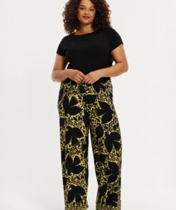 YOEK Pantalon PARADISE | Geel | Maat 58/60