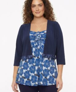 YOEK Bolero | Blauw | Maat 42/44