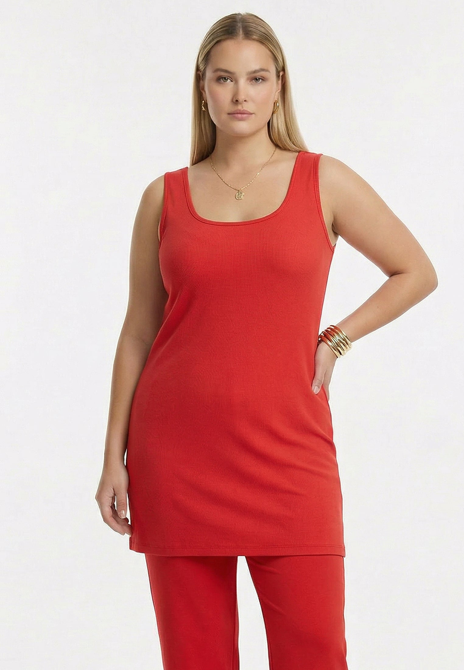 YOEK Singlet | Light Red | Maat 54/56