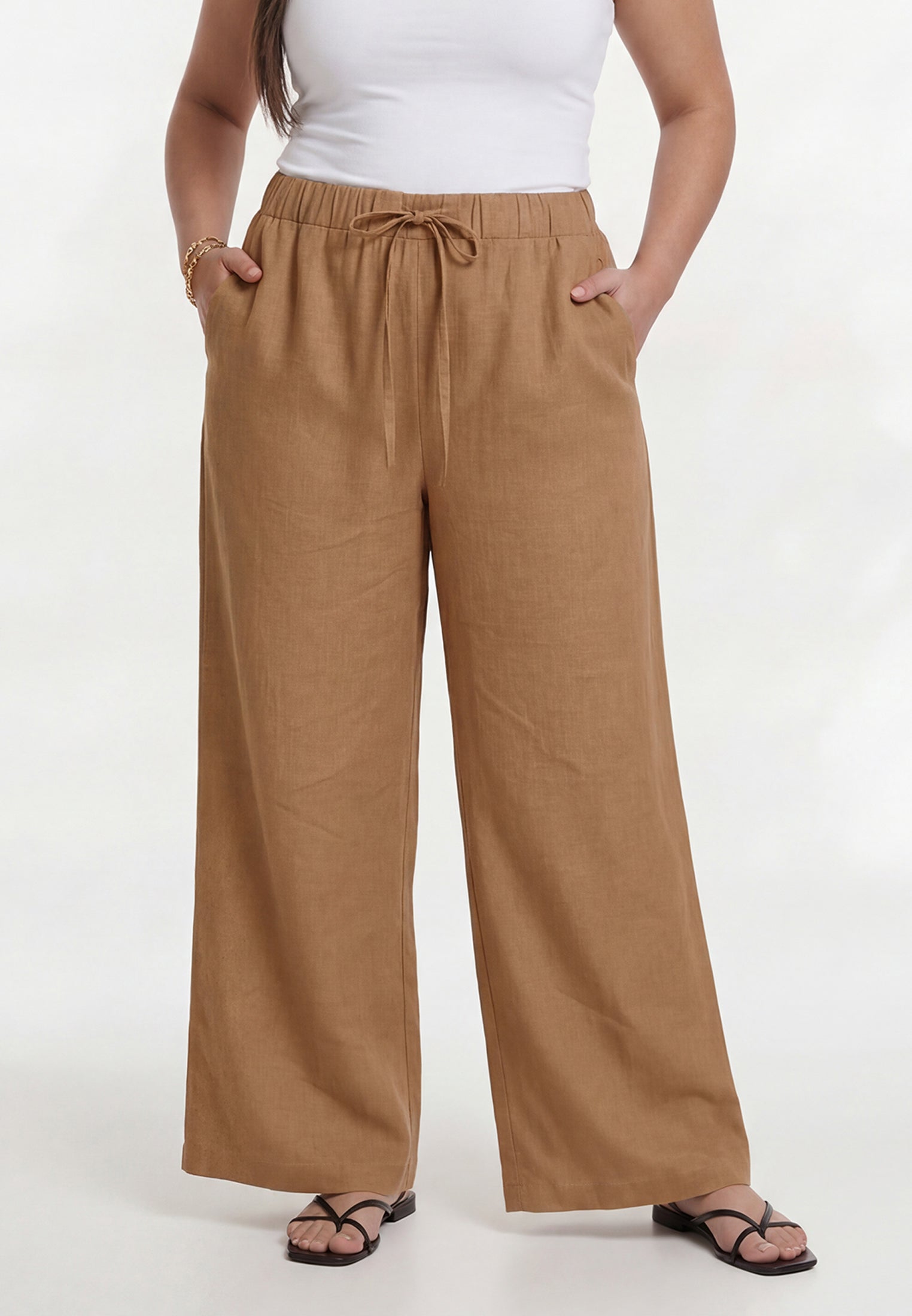 YOEK Pantalon | Lichtbruin | Maat 58/60