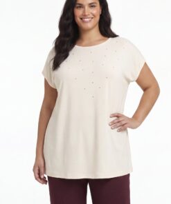 YOEK Top | Beige | Maat 54/56