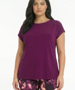 YOEK Top | Paars | Maat 50/52