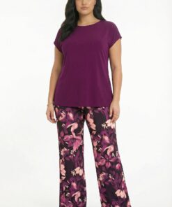 YOEK Pantalon CICLAMY | Paars | Maat 58/60