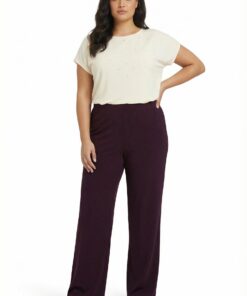 YOEK Pantalon | Dark Purple | Maat 58/60
