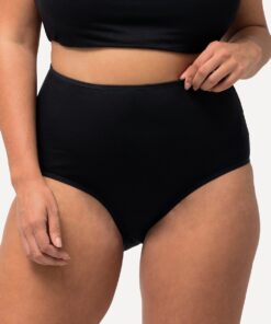 Grote Maten Maxislips, Dames, zwart, Maat: 42/44, Katoen, Ulla Popken