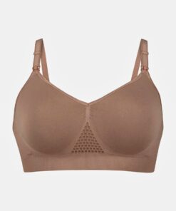 Grote Maten seamless voedingsbeha, Dames, bruin, Maat: 42/44, Synthetische vezels, Ulla Popken