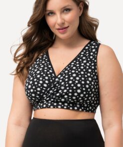 Grote Maten Bellieva borstvoedings-bustier, Dames, zwart, Maat: 66/68, Katoen, Ulla Popken