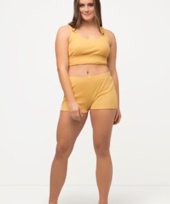 Grote Maten bustier, Dames, beige, Maat: 46/48, Katoen, Ulla Popken