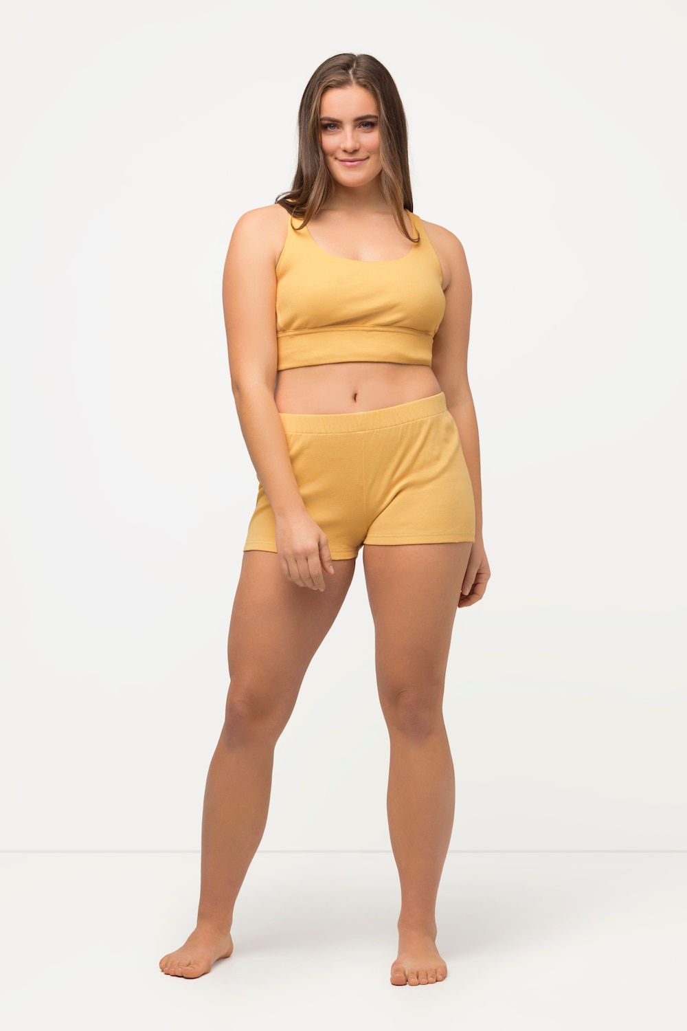 Grote Maten bustier, Dames, beige, Maat: 46/48, Katoen, Ulla Popken
