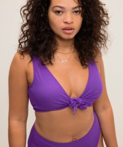 Grote Maten bikini top, Dames, paars, Maat: 54, Polyester/Synthetische vezels/Elastaan, Studio Untold