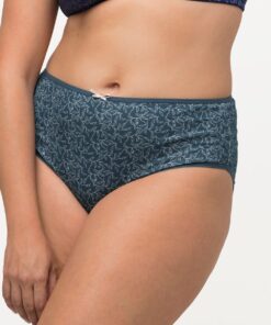 Grote Maten midi slips, Dames, blauw, Maat: 58/60, Katoen, Ulla Popken