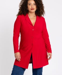YOEK Blazer long | Rood | Maat 58/60