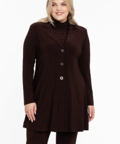 YOEK Blazer A-lijn | Bruin | Maat 38/40