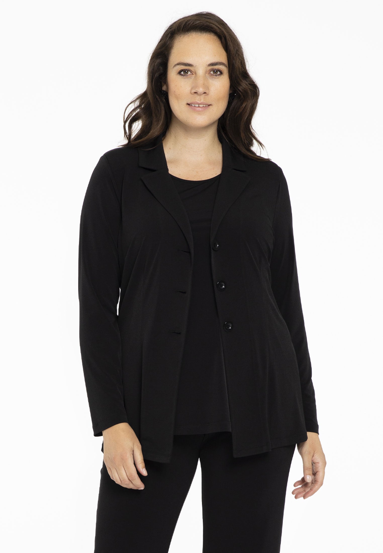 YOEK Blazer kort | Zwart | Maat 58/60