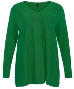 YOEK Trui met V-hals | Groen | Maat 54/56
