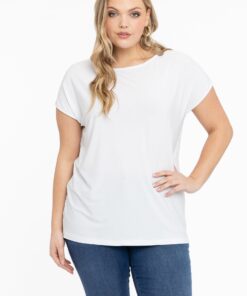 YOEK T-shirt kapmouwen | Wit | Maat 58/60