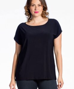 YOEK T-shirt kapmouwen | Blauw | Maat 54/56