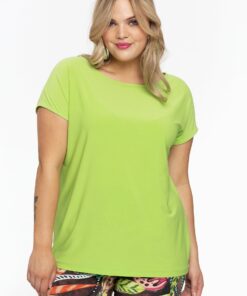 YOEK T-shirt kapmouwen | Groen | Maat 58/60