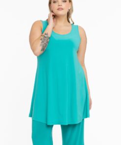 YOEK Top wide bottom | Turquoise | Maat 42/44