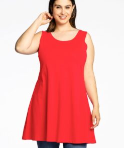 YOEK Top wide bottom | Rood | Maat 38/40