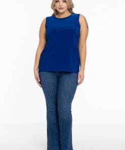 YOEK Singlet fitted | Blauw | Maat 50/52