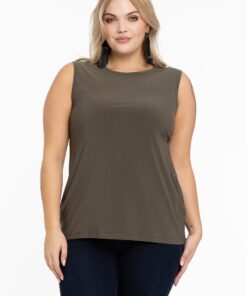 YOEK Singlet fitted | Lichtgroen | Maat 38/40