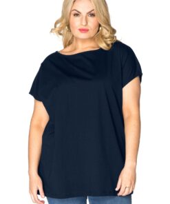 YOEK T-shirt kapmouwen | Blauw | Maat 38/40