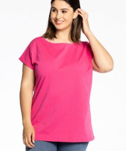 YOEK T-shirt kapmouwen | Roze | Maat 54/56