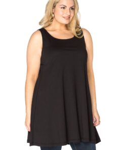 YOEK Top wide bottom | Zwart | Maat 42/44