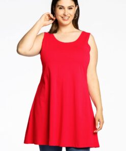 YOEK Top wide bottom | Rood | Maat 42/44