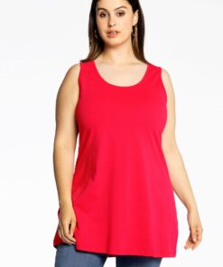 YOEK Top flare | Rood | Maat 42/44