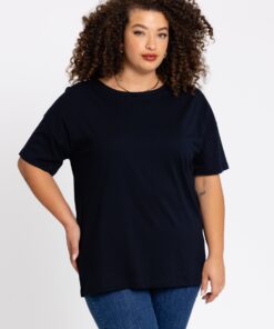 YOEK T-shirt wijd | Blauw | Maat 58/60
