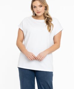 YOEK T-shirt kapmouwen wijd | Wit | Maat 58/60