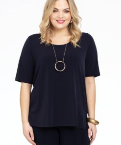 YOEK T-shirt A-lijn | Blauw | Maat 50/52