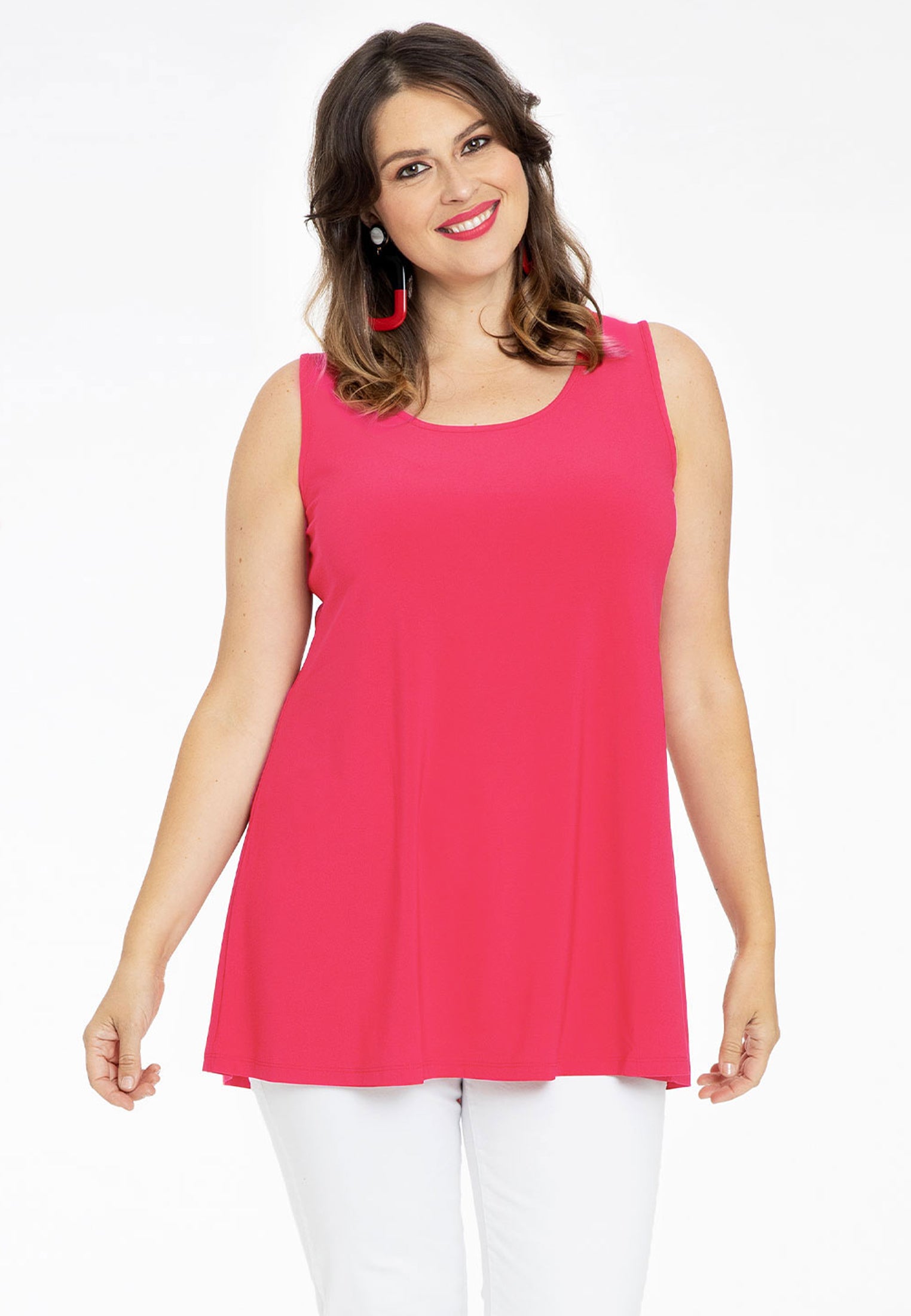 YOEK Top flare | Roze | Maat 42/44