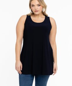 YOEK Top flare | Blauw | Maat 58/60