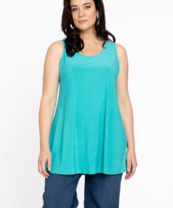 YOEK Top flare | Turquoise | Maat 54/56