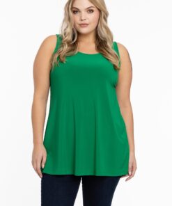 YOEK Top flare | Groen | Maat 58/60