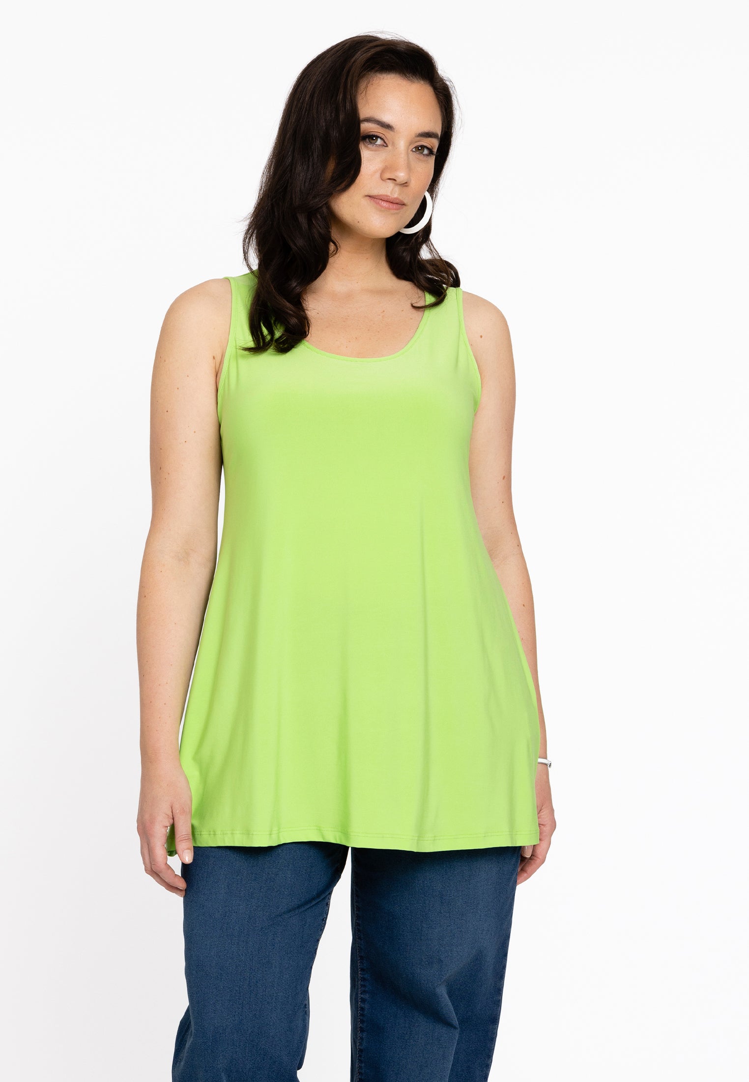 YOEK Top flare | Groen | Maat 54/56