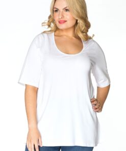 YOEK T-shirt A-lijn | Wit | Maat 42/44