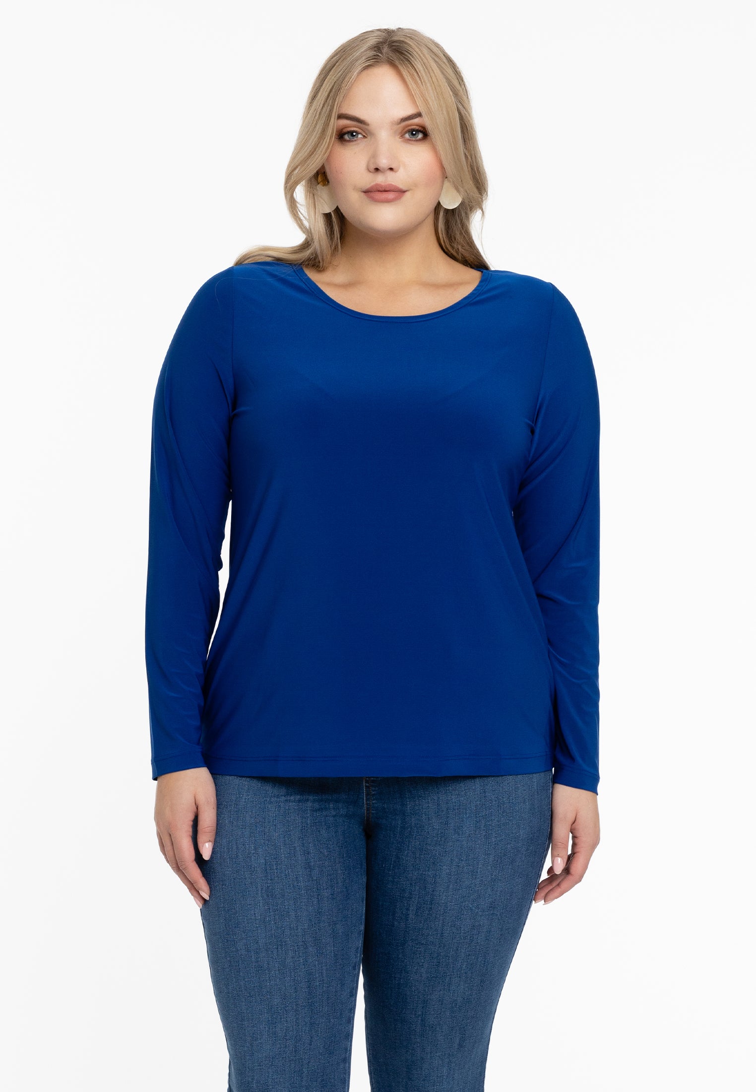 YOEK Shirt long sleeve | Blauw | Maat 54/56