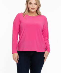 YOEK Shirt long sleeve | Roze | Maat 46/48